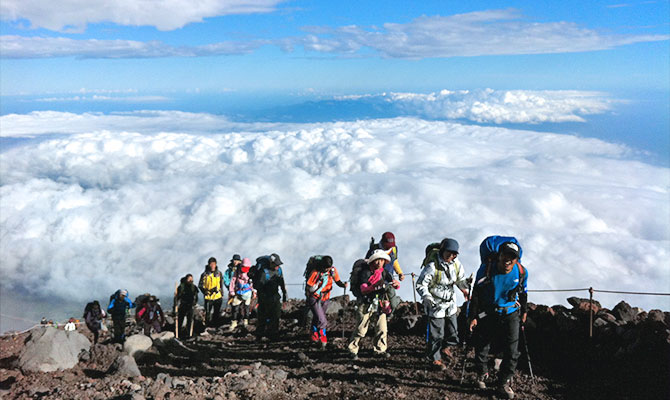 富士宮ルート登山道中
