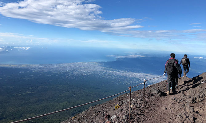 富士宮ルート登山道中