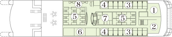 2F 指定席・指定客室スペース