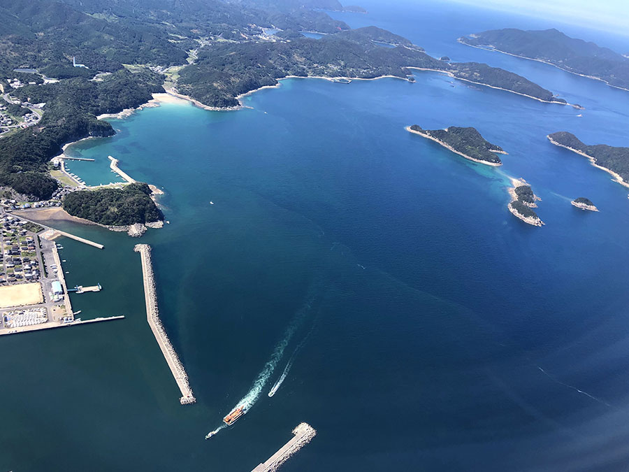 飛行機から見た風景