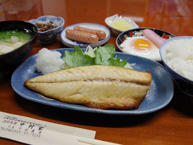 漁師旅館中村家・朝食一例