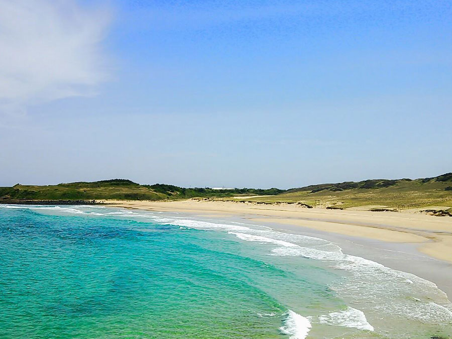 大浜海水浴場の全景