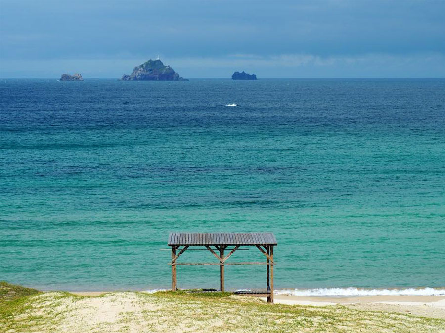 大浜海水浴場の砂浜