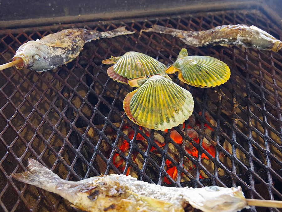 椿茶屋の囲炉裏焼き