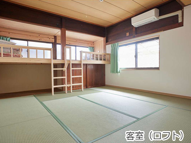 貸しハウス離れ屋・客室（ロフト）