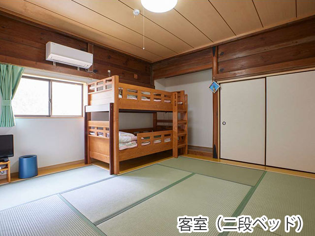 貸しハウス離れ屋・客室（二段ベッド）