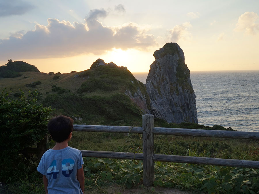 猿岩の夕方