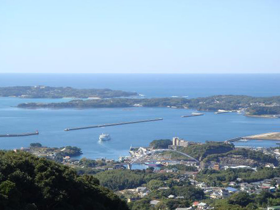岳ノ辻展望台から西の風景