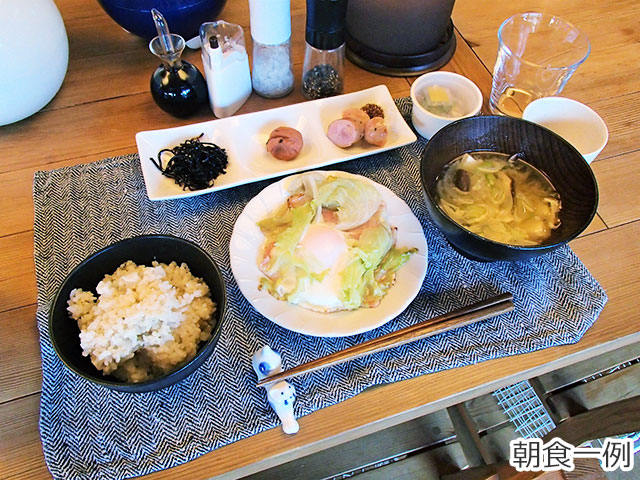 朝食一例