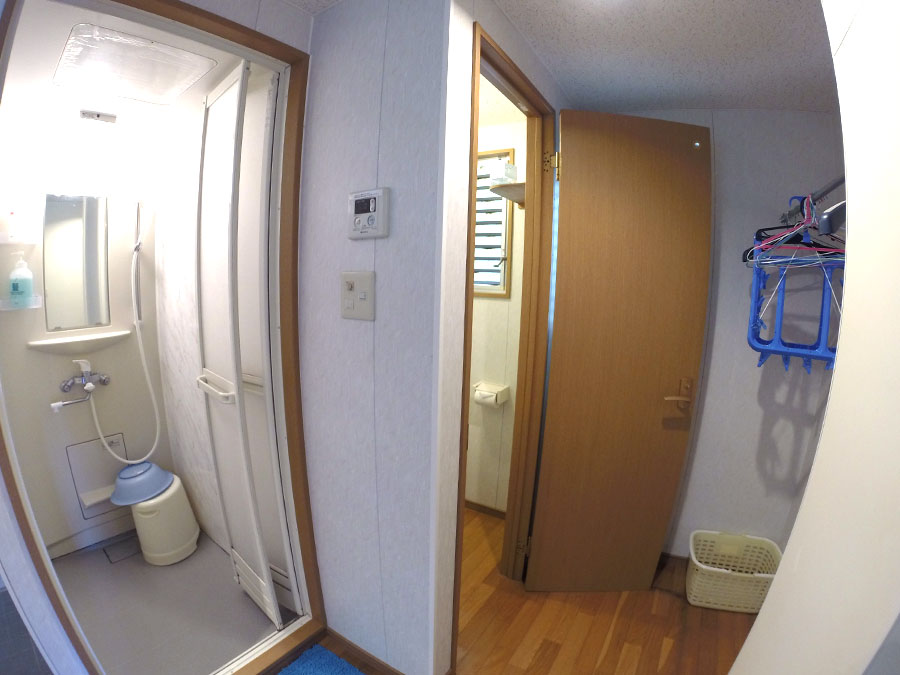 父島ビューホテルのシャワー室