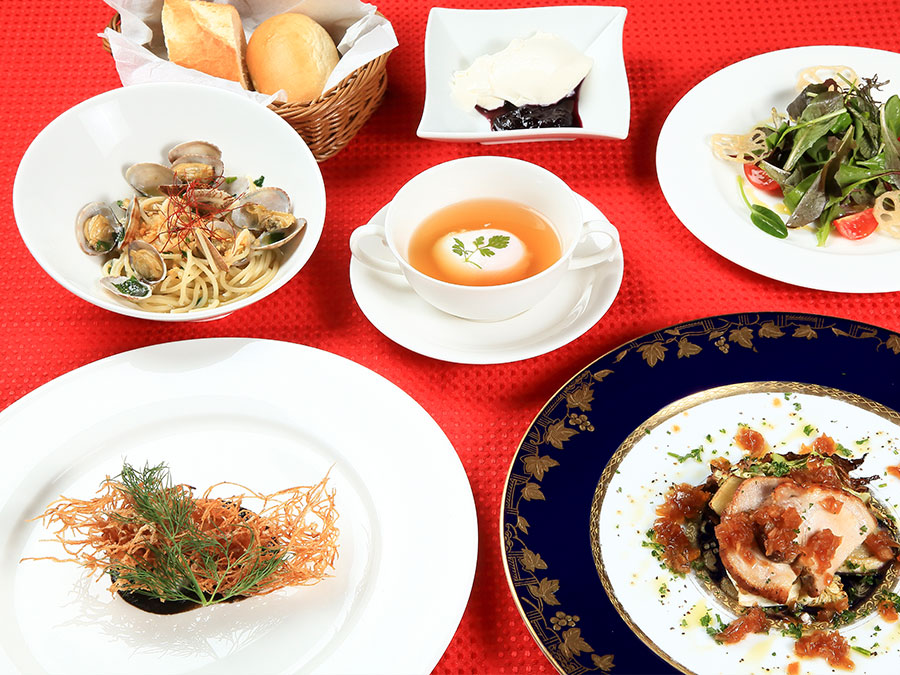 ホテルホライズンの夕食一例