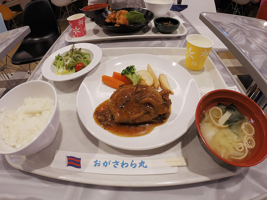 新おがさわら丸の食事一例