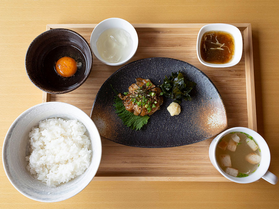 寒シマメ漬け丼