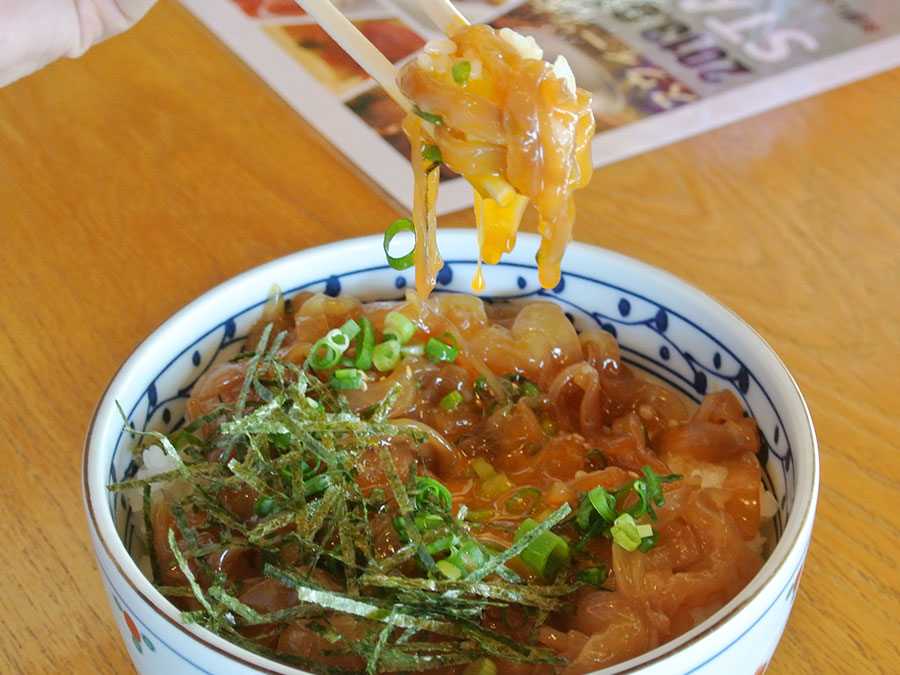 寒シマメ漬け丼