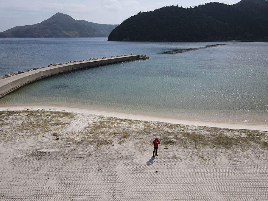 ニシノシマドローンフライトツアーで撮影した風景