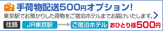 JR手荷物配送500円オプション