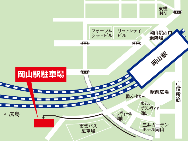 岡山駅駐車場