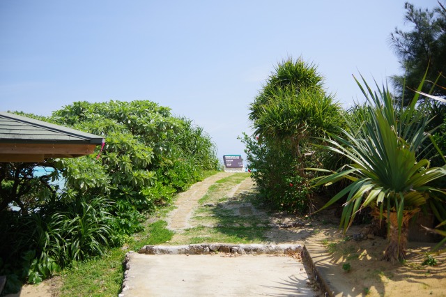 ゆいの丘へ続く道