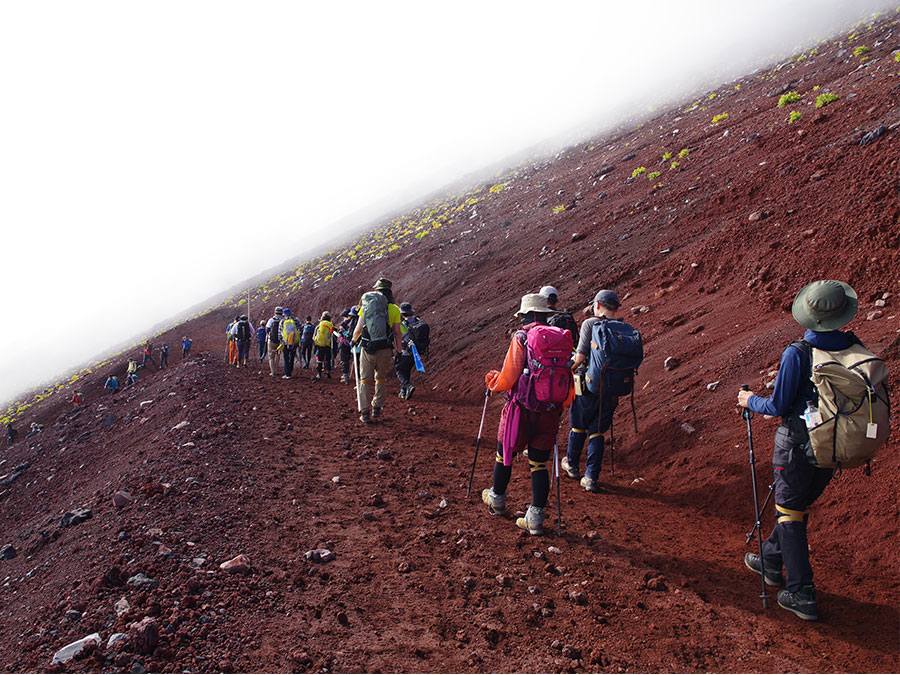 吉田口ルート下山道