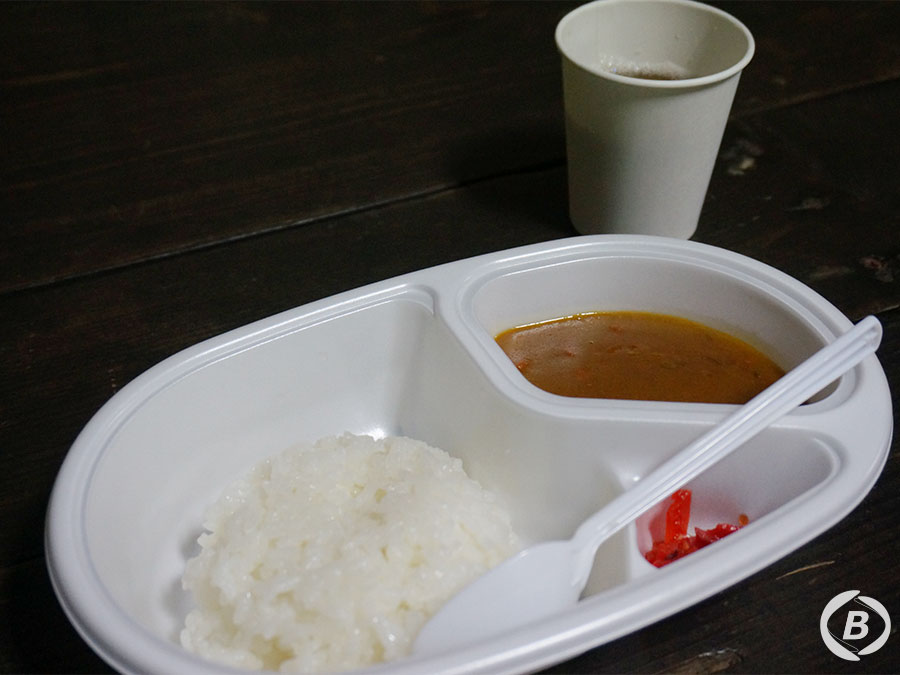 胸突山荘の夕食