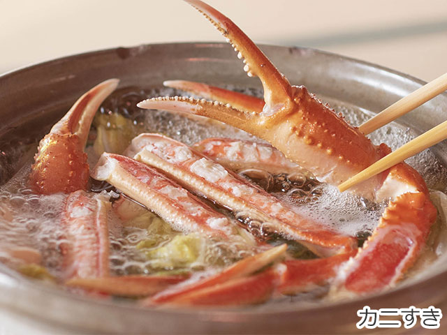 民宿みはらのカニすき