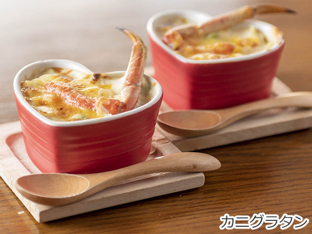 炭火料理の宿　みはら・カニグラタン