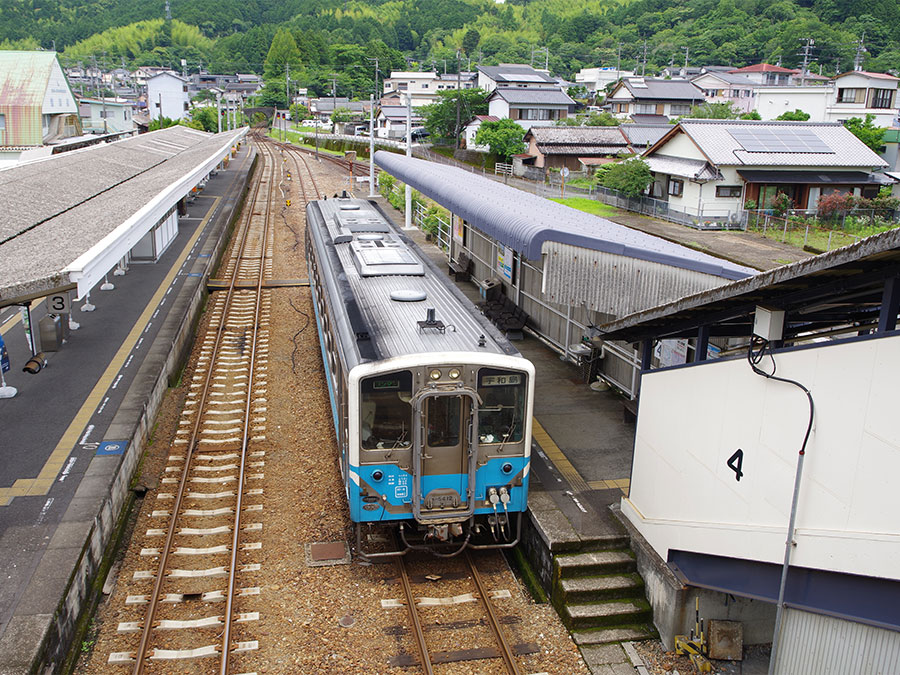 上から見た電車