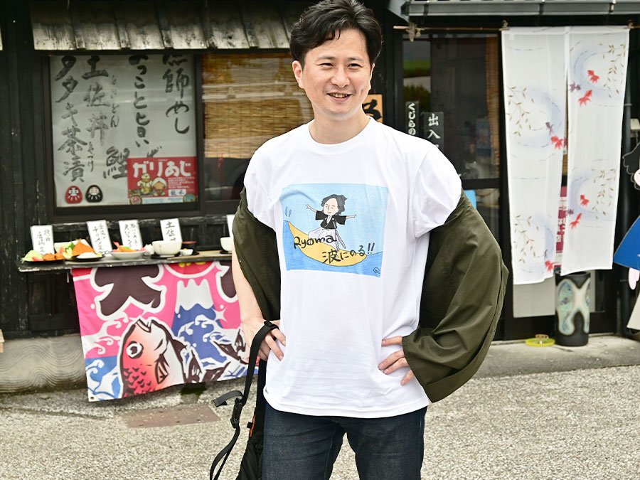 龍馬グッズのTシャツ