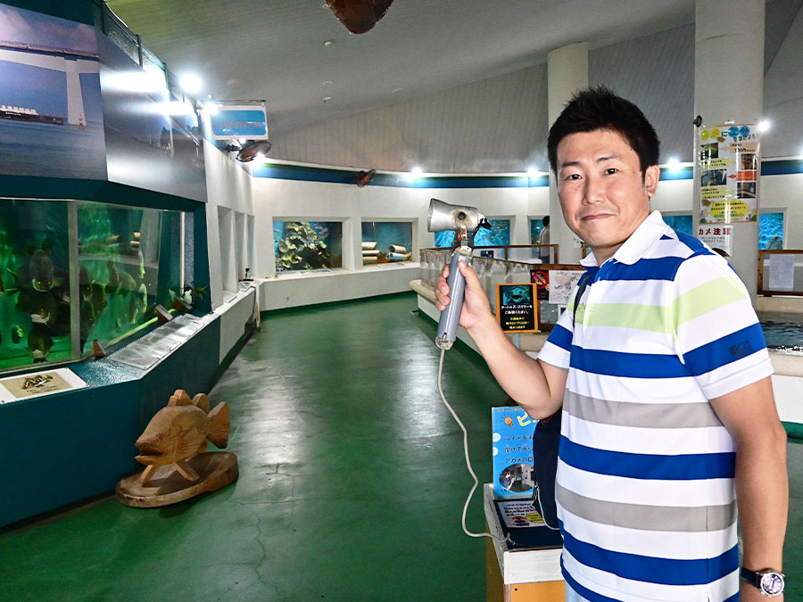 桂浜水族館の屋内展示ゾーン