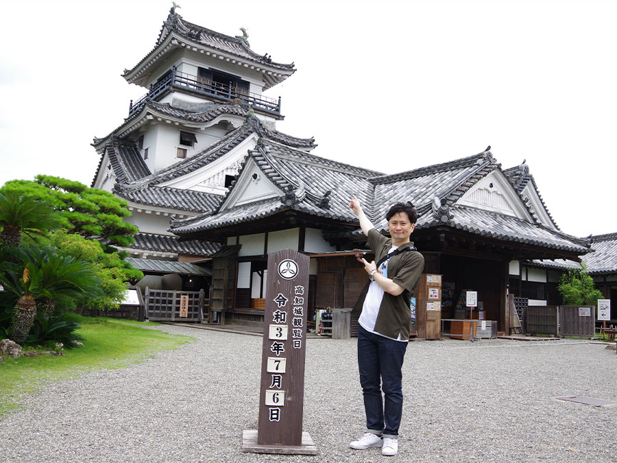 高知城の本丸と天守