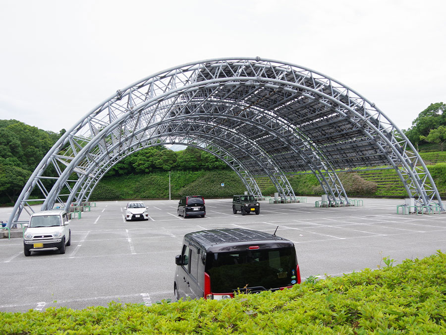 のいち動物公園の駐車場