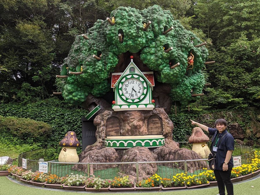 のいち動物公園のからくり時計