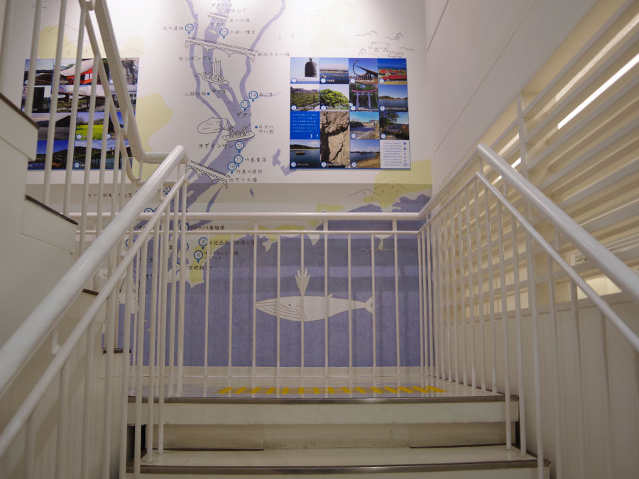 四万十市郷土博物館の階段