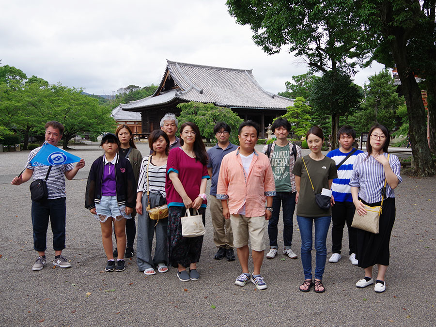 道成寺での記念撮影