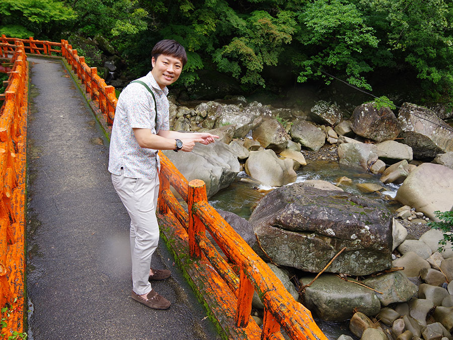 奇絶峡の滝見橋