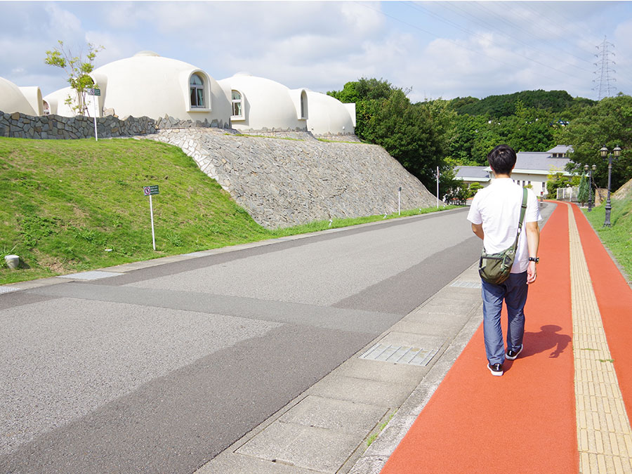 とれとれヴィレッジ内の道