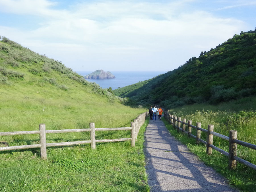 赤壁への坂道