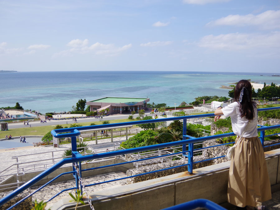 沖縄美ら海水族館からの眺め