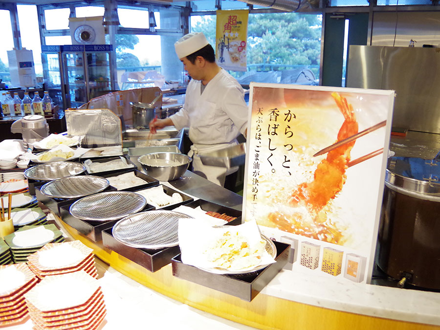 オリビアン小豆島 夕陽ケ丘ホテルのライブキッチン